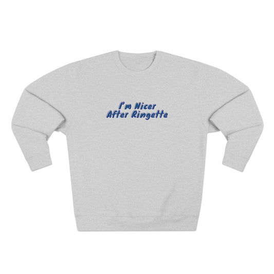 I'm Nicer After Ringette Crewneck | Ringette Player Sweatshirt