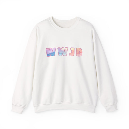 WWJD / HWLF Pastel Sunset Crewneck Sweatshirt