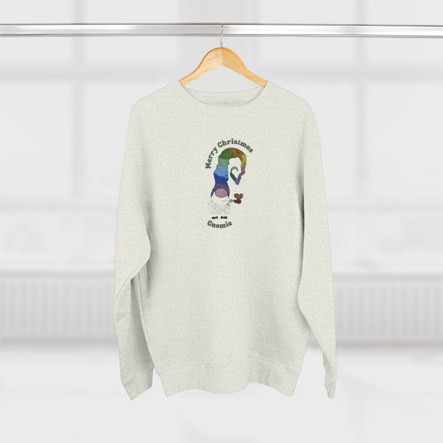 Merry Christmas, Gnomie Crewneck Sweatshirt | Christmas Gnome Holiday Sweatshirt