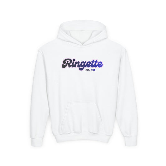Ringette est 1963 - Youth Hoodie Bubble Logo