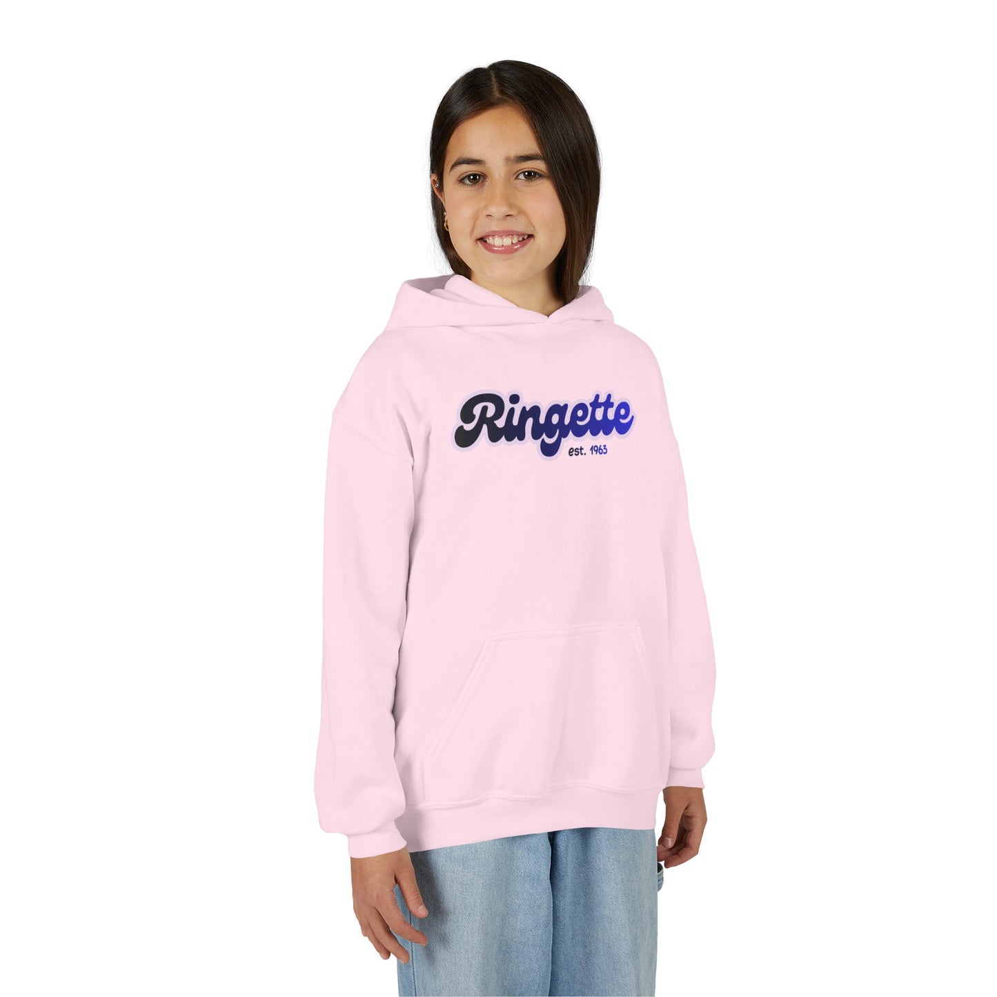 Ringette est 1963 - Youth Hoodie Bubble Logo