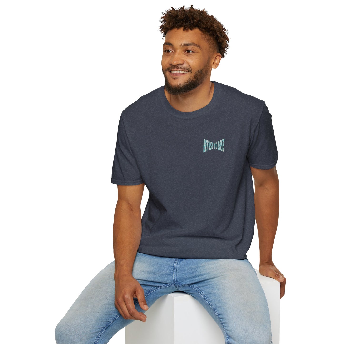 Refuse to Lose Baseball Graphic T-Shirt — Retro Melting Ball Design
