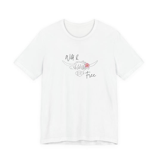 Wild & Free - Unisex Style Jersey Short Sleeve Tee