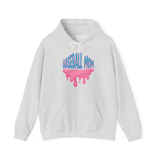 Baseball Mom Bubblegum Drip Hoodie
