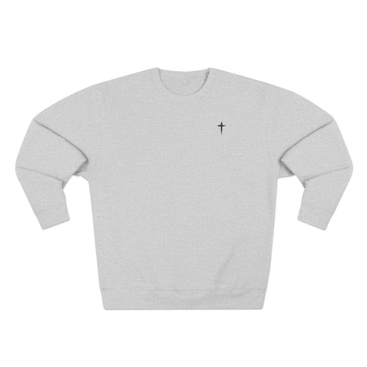 Christian Cross Crewneck Sweatshirt — Galations 5:22-23 Scripture