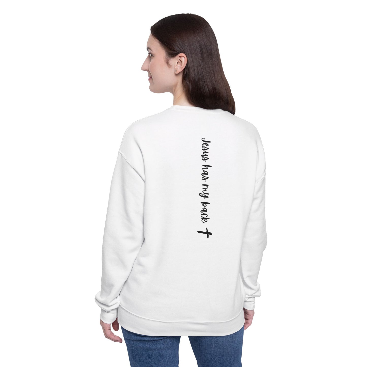 Jesus Has My Back - Unisex Drop Shoulder Sweatshirt