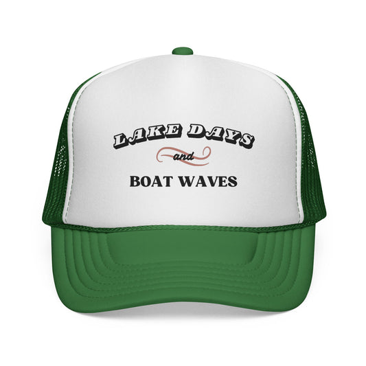 Lake Days and Boat Waves Trucker Cap