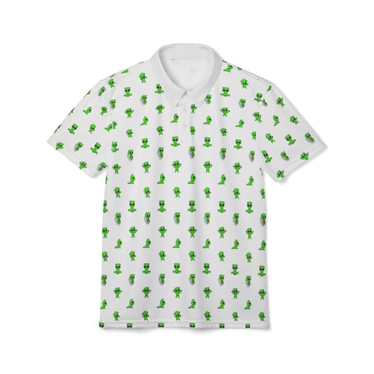 Green Alien Polo Golf Shirt