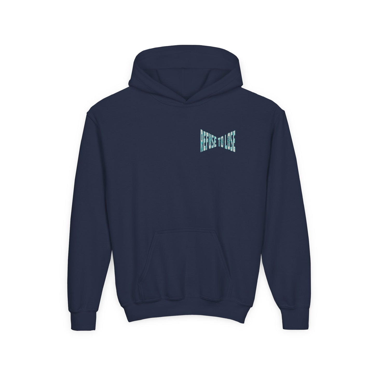 Youth Hoodie – “Refuse to Lose” Melting Baseball Graphic Hoodie