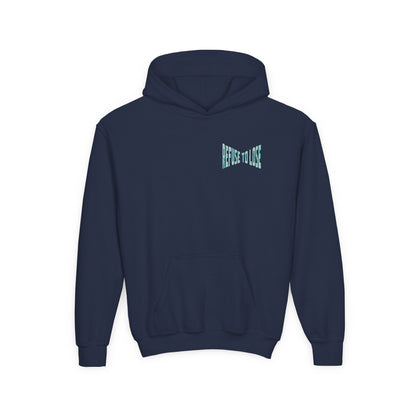 Youth Hoodie – “Refuse to Lose” Melting Baseball Graphic Hoodie