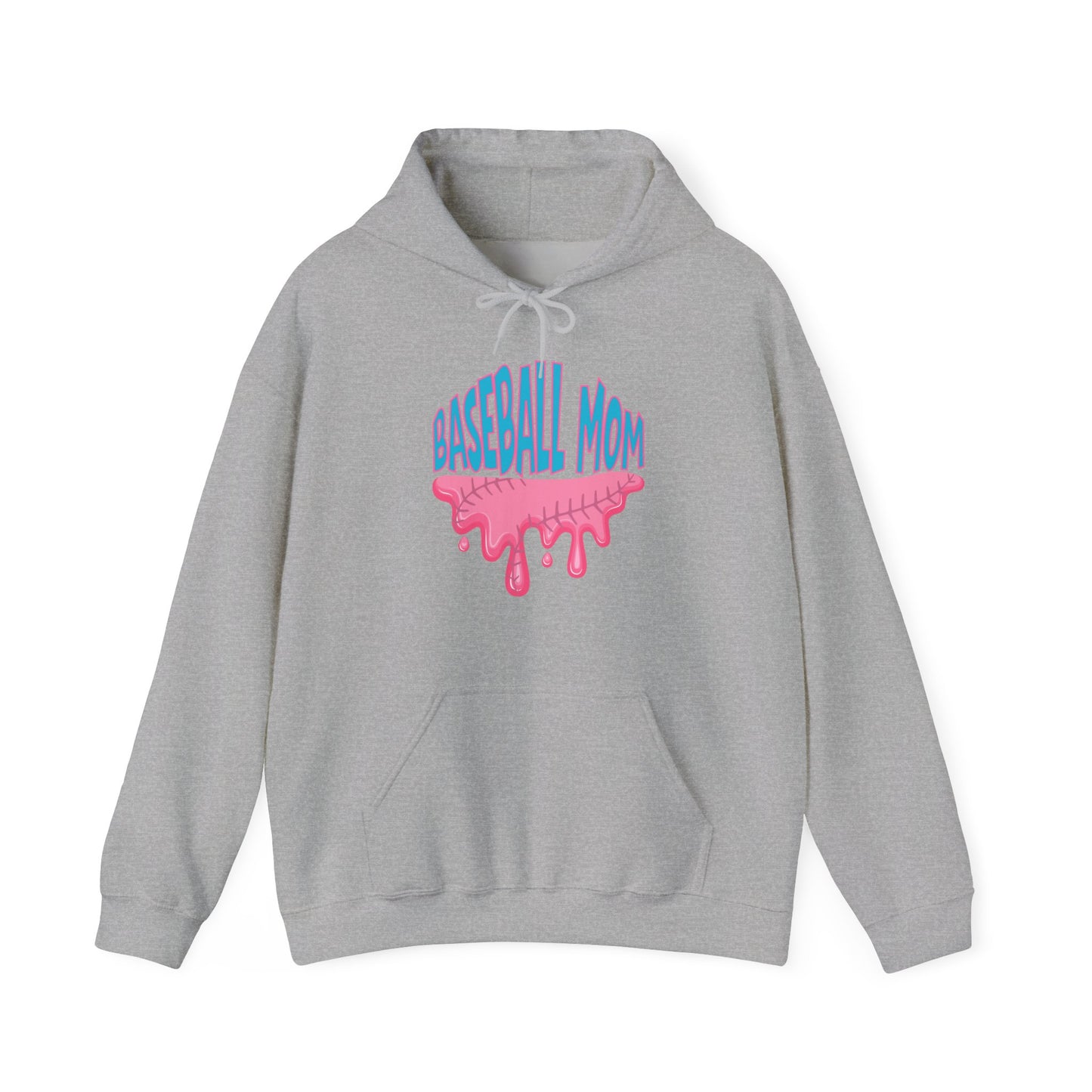 Baseball Mom Bubblegum Drip Hoodie