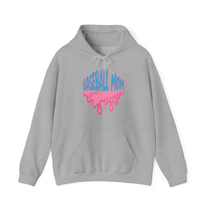 Baseball Mom Bubblegum Drip Hoodie