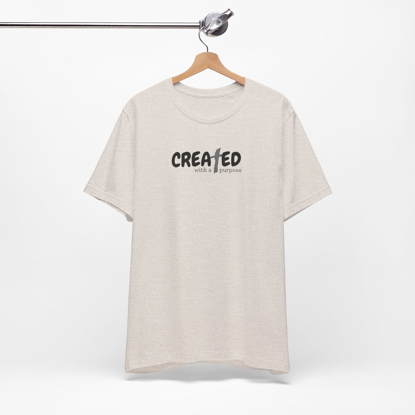 Created with a Purpose - Unisex Jersey Short Sleeve Tee