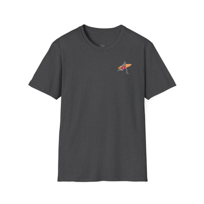Skeleton Surfer, "Life's a Wave Catch It" Unisex T-Shirt