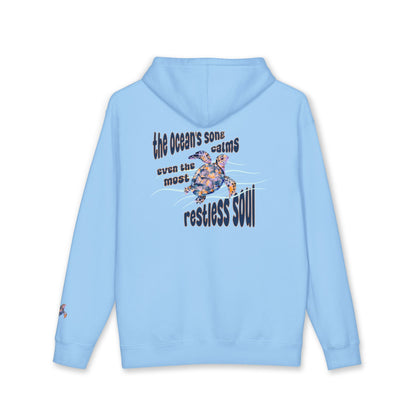 'The Ocean's Song Calms Even The Most Restless Soul' - Sea Turtle Graphic Hoodie