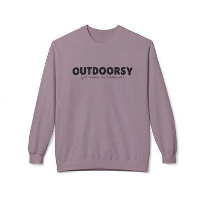 Outdoorsy (just kidding. i'm not) - Crewneck Sweatshirt