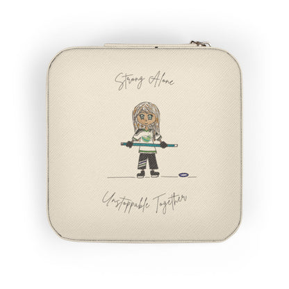Ringette Girl - "Strong Alone Unstoppable Together" | Jewelry Travel Case