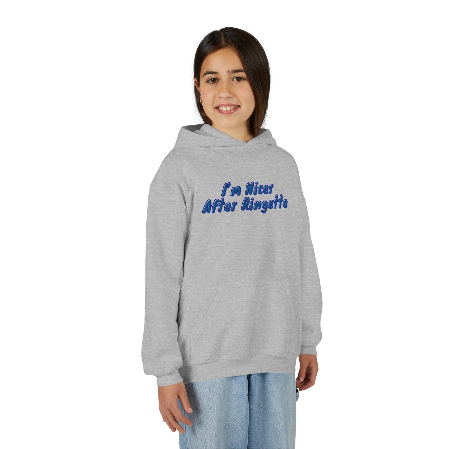 Nicer After Ringette Hoodie | Youth Hooded Sweatshirt