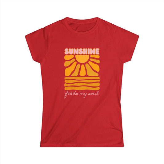 Sunshine Feeds My Soul Women's Retro Tee