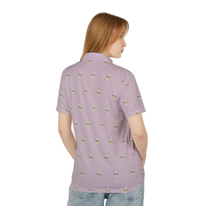 Double Doggo Pattern Golf Polo Shirt