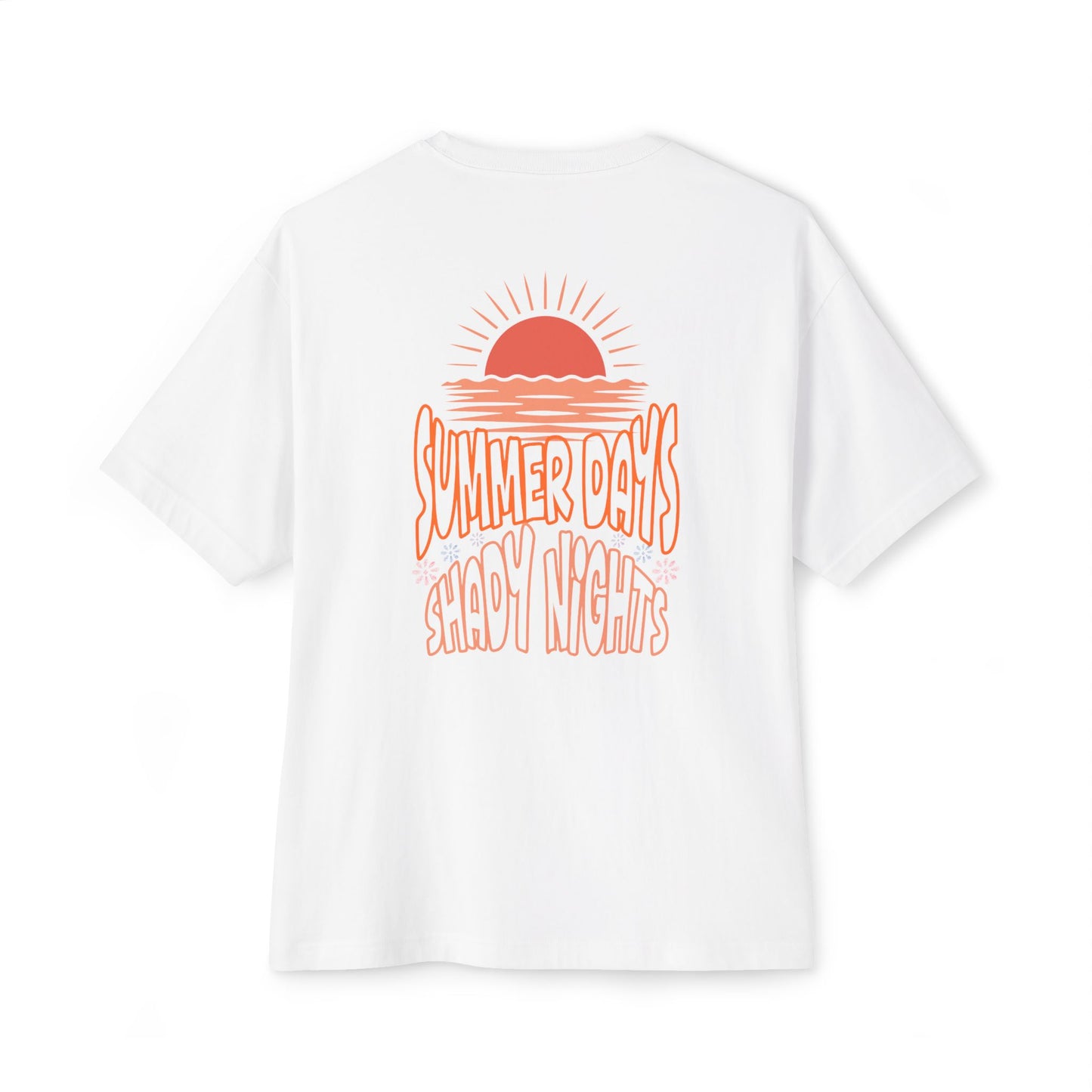 Boxy Tee — "Summer Days, Shady Nights" Sunset