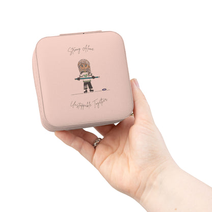 Ringette Girl - "Strong Alone Unstoppable Together" | Jewelry Travel Case