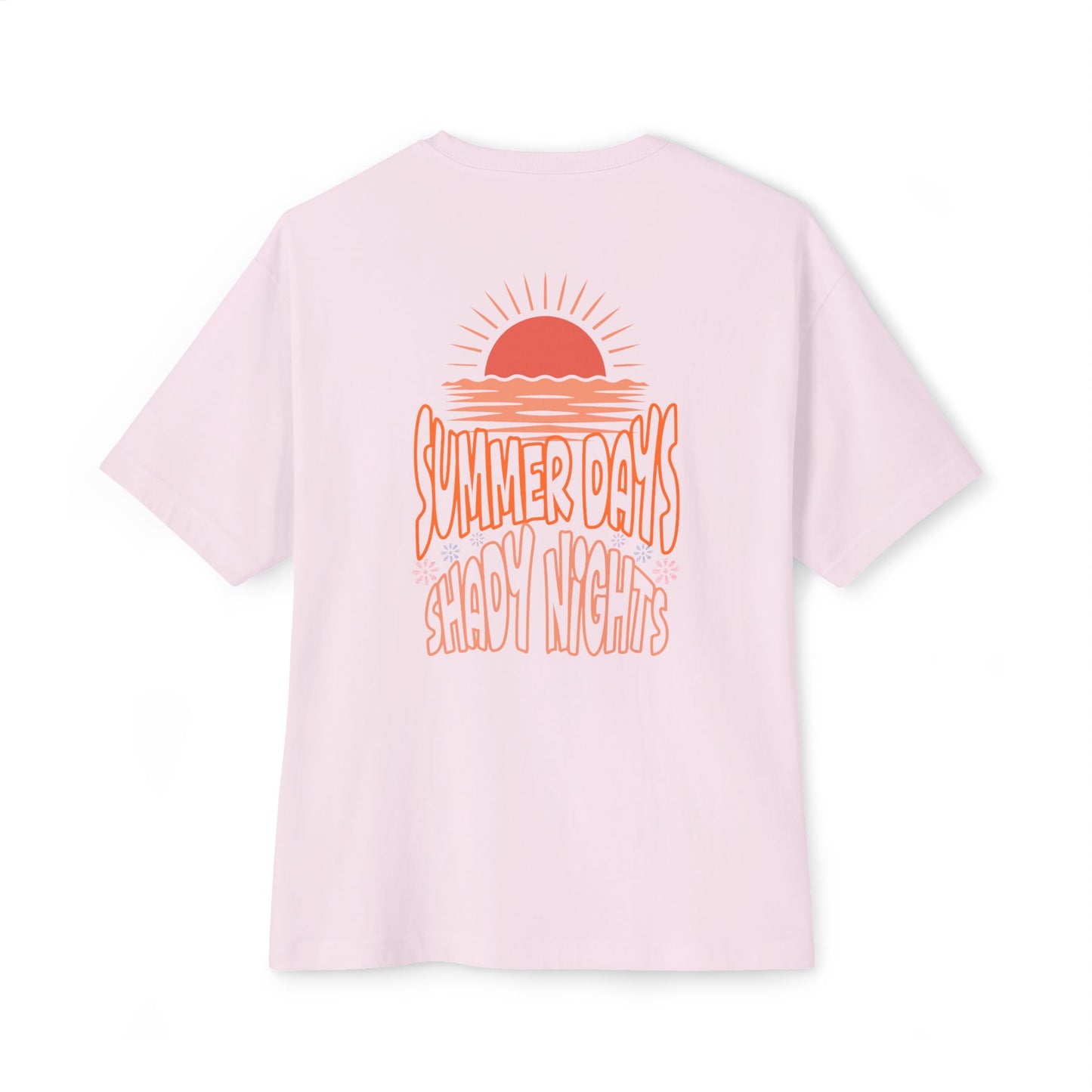 Boxy Tee — "Summer Days, Shady Nights" Sunset