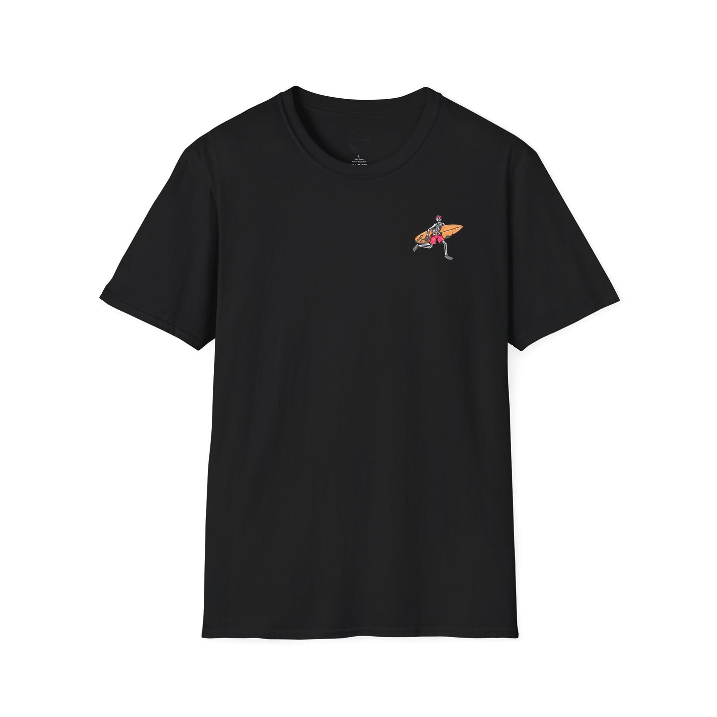 Skeleton Surfer, "Life's a Wave Catch It" Unisex T-Shirt