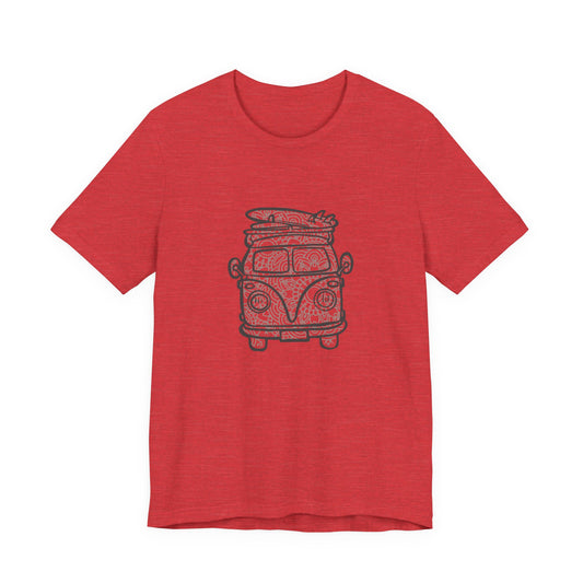Vintage VW Mandala Surf Van T‑Shirt