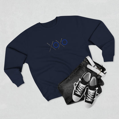 XOXO Ringette Crewneck Sweatshirt | Ringette Sticks and Rings XOXO