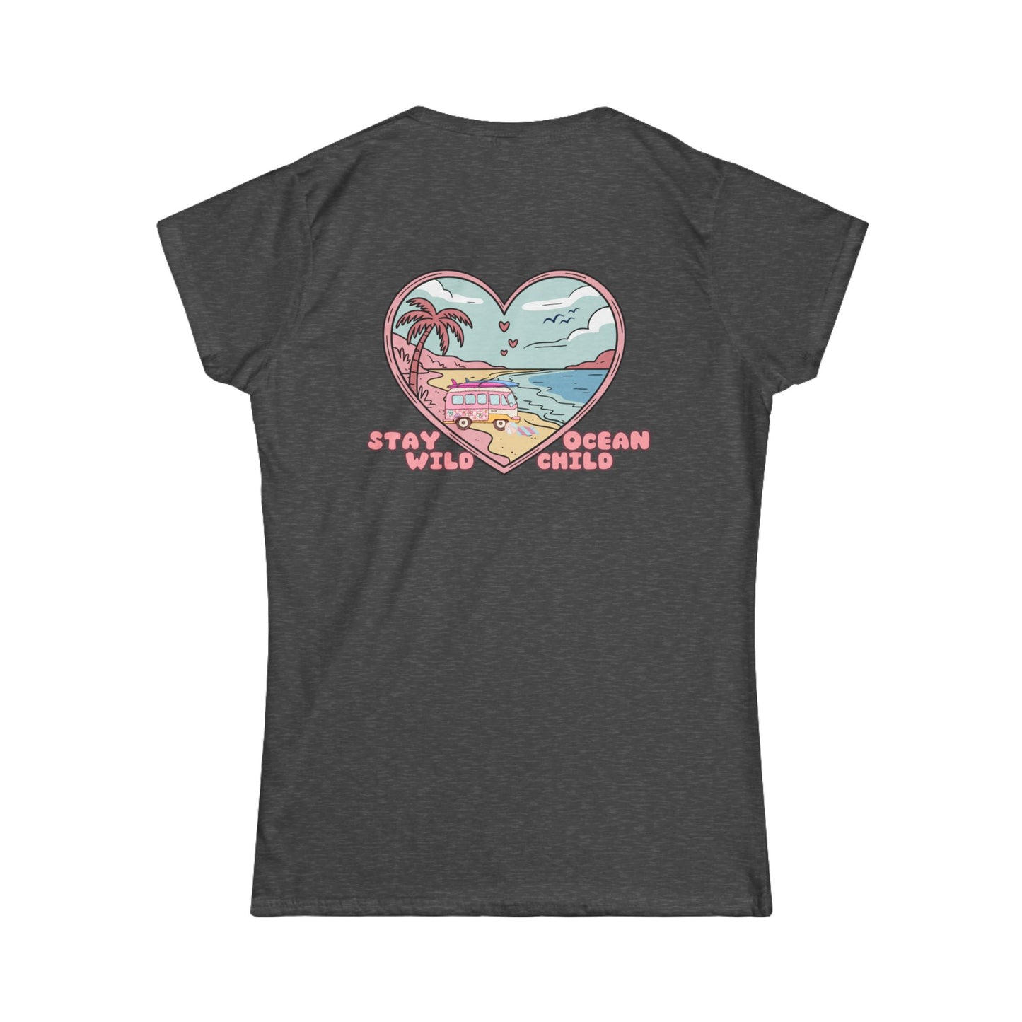 'Stay Wild, Ocean Child' Heart Women's Tee