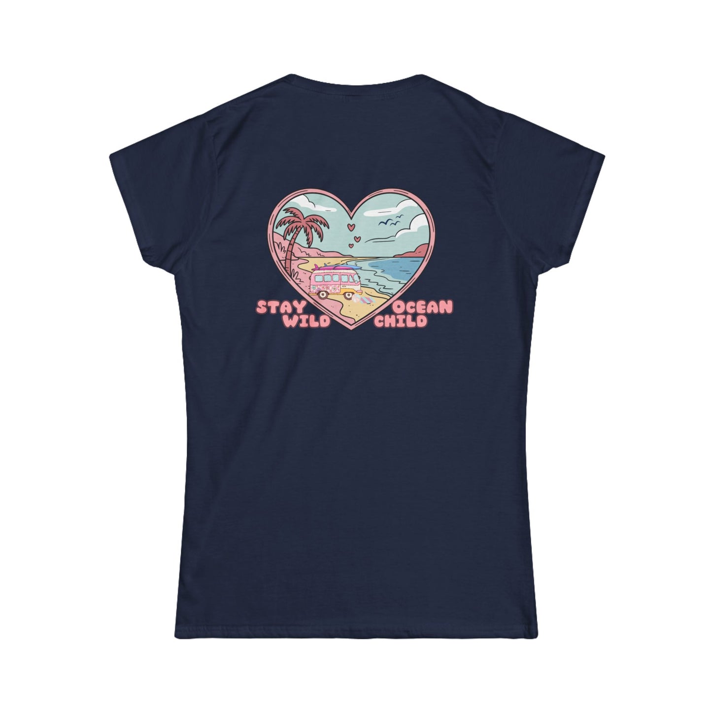 'Stay Wild, Ocean Child' Heart Women's Tee