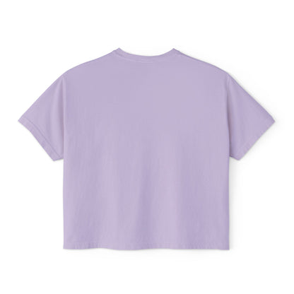 Women's Cropped Boxy Tee - Pray On It, Pray Over It, Pray Through It