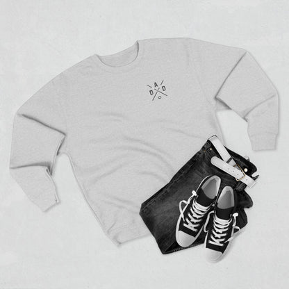 DAD Ringette Crewneck Sweatshirt | Crossed Ringette Sticks and Ring