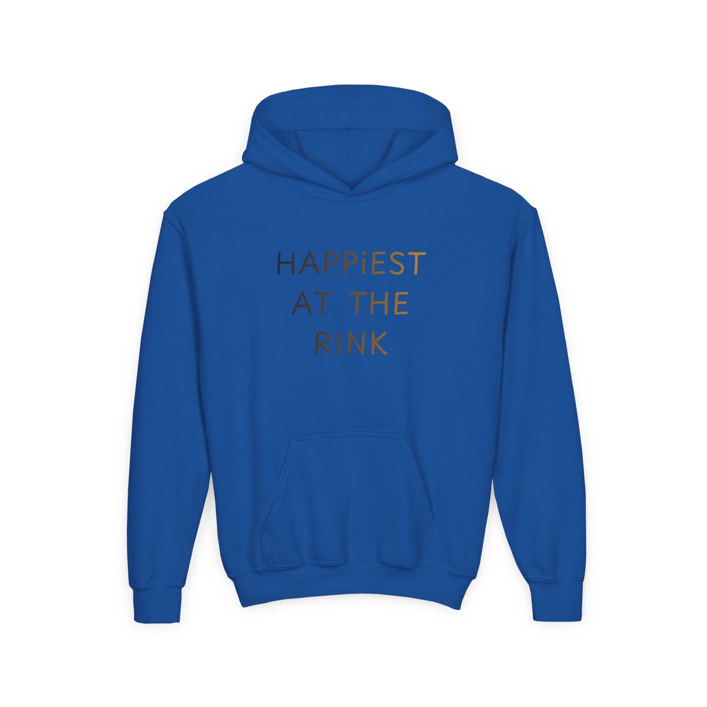 Happiest at the Rink | Youth Hockey and Ringette Hooded Sweatshirt