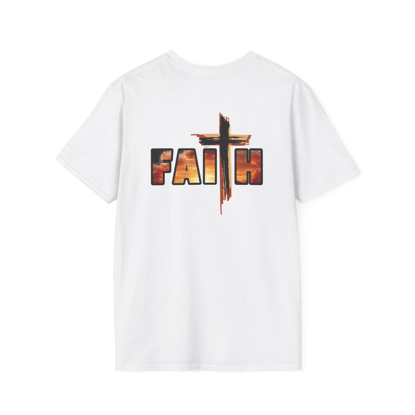 FAITH Sunrise Printed Cross T‑Shirt - Unisex