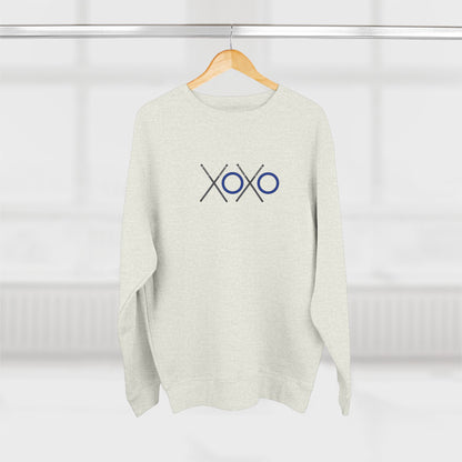 XOXO Ringette Crewneck Sweatshirt | Ringette Sticks and Rings XOXO