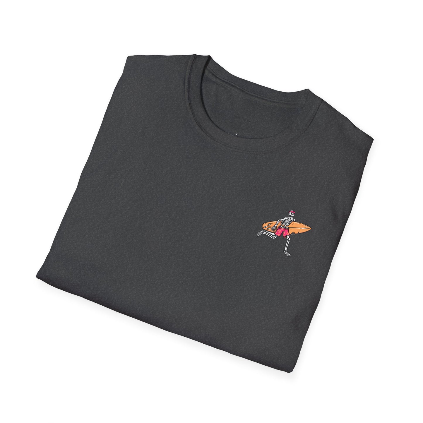 Skeleton Surfer, "Life's a Wave Catch It" Unisex T-Shirt