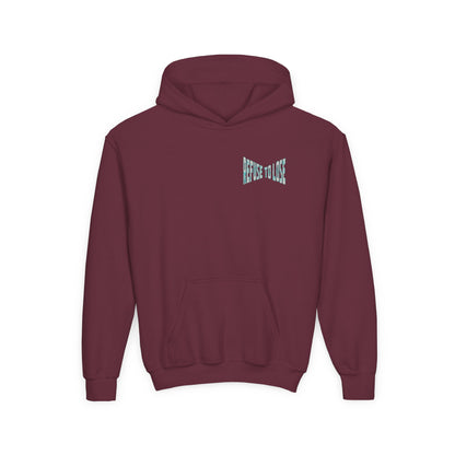 Youth Hoodie – “Refuse to Lose” Melting Baseball Graphic Hoodie