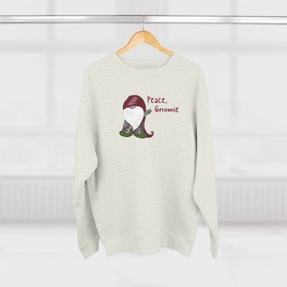 Peace Gnomie Christmas Gnome Sweatshirt | Funny Holiday Sweatshirt