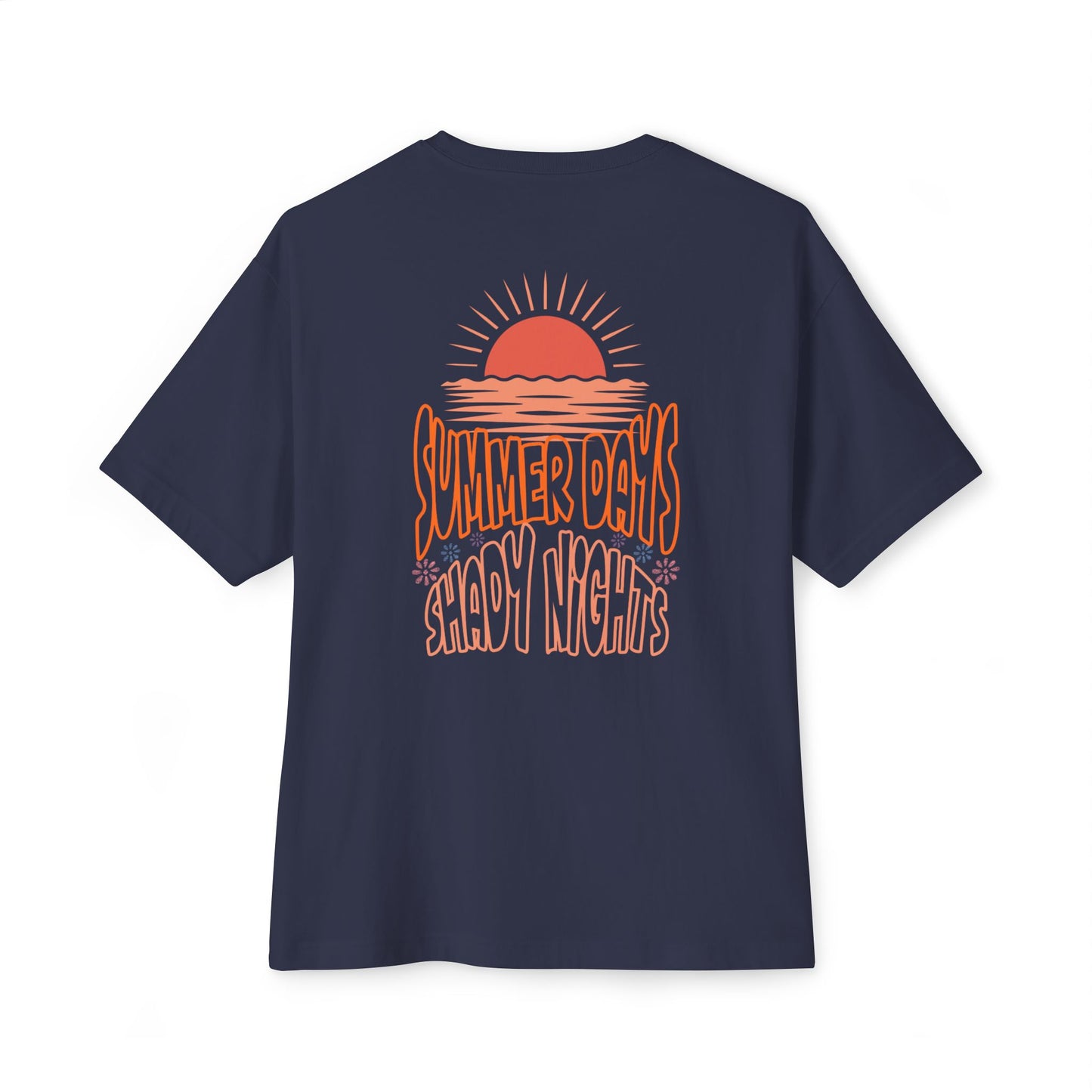 Boxy Tee — "Summer Days, Shady Nights" Sunset