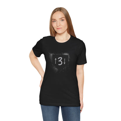 3-Up-3-Down Baseball Home Plate - Unisex Tee