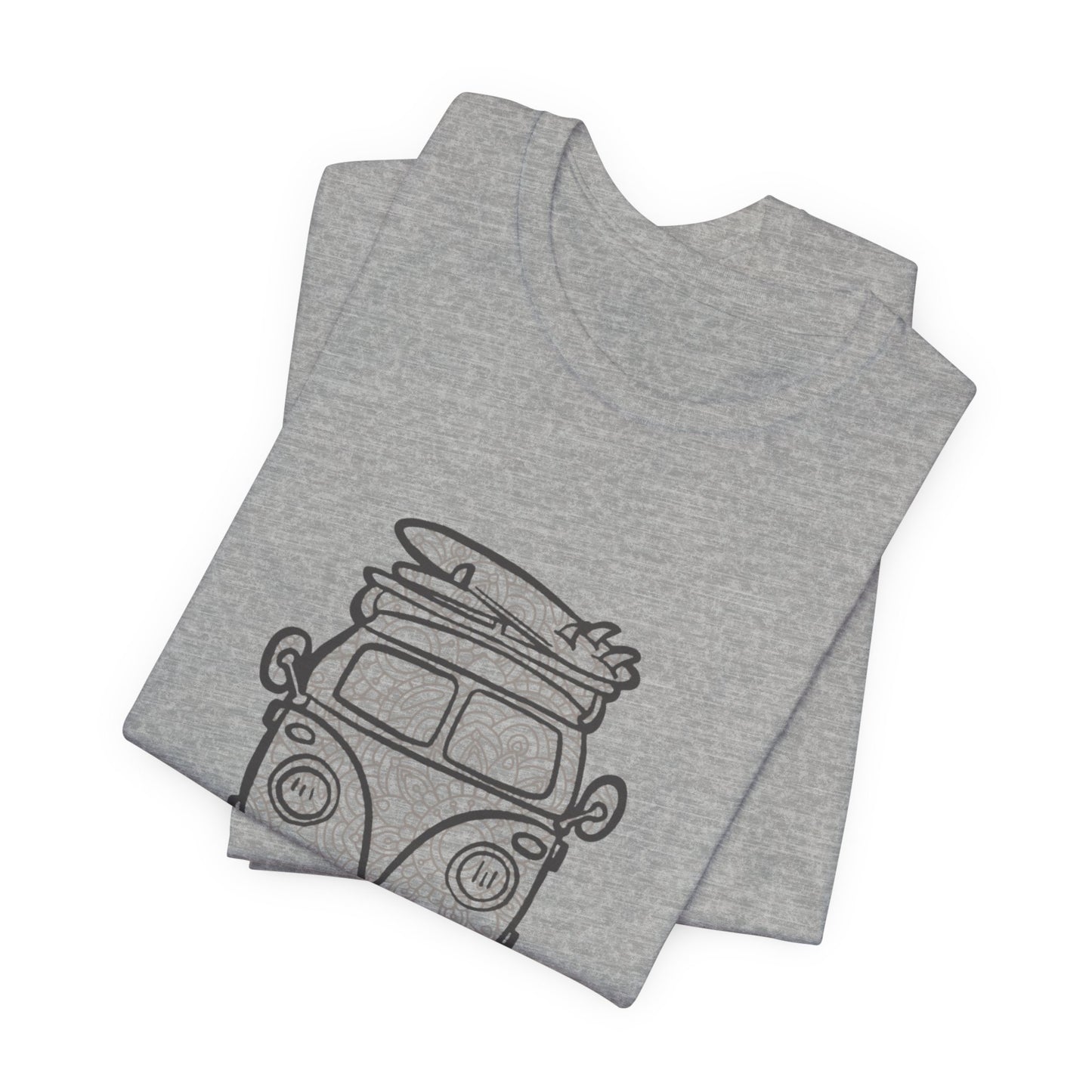 Vintage VW Mandala Surf Van T‑Shirt