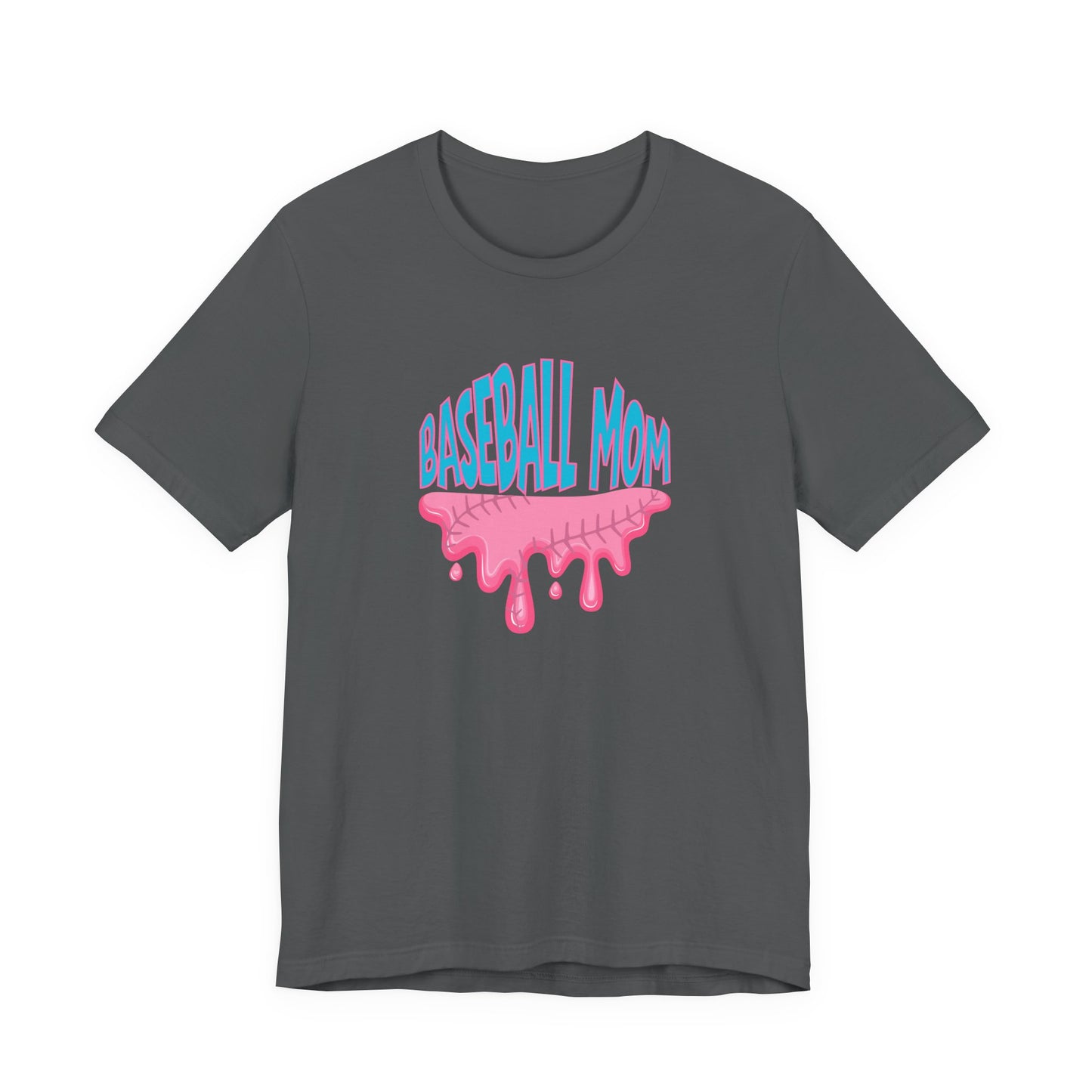 Baseball Mom Bubblegum Drip T-Shirt — Unisex fit