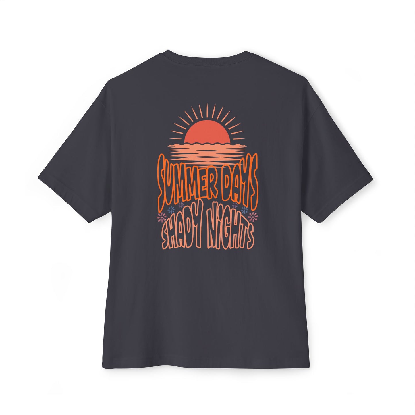 Boxy Tee — "Summer Days, Shady Nights" Sunset