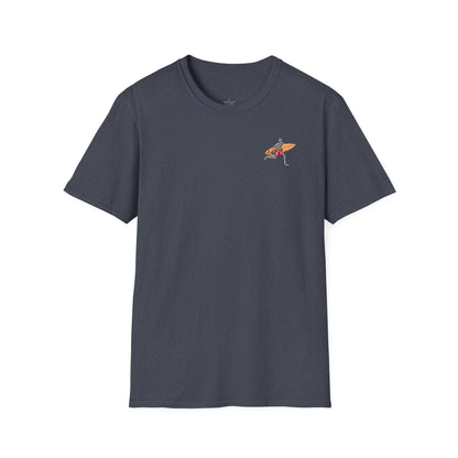 Skeleton Surfer, "Life's a Wave Catch It" Unisex T-Shirt