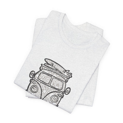 Vintage VW Mandala Surf Van T‑Shirt