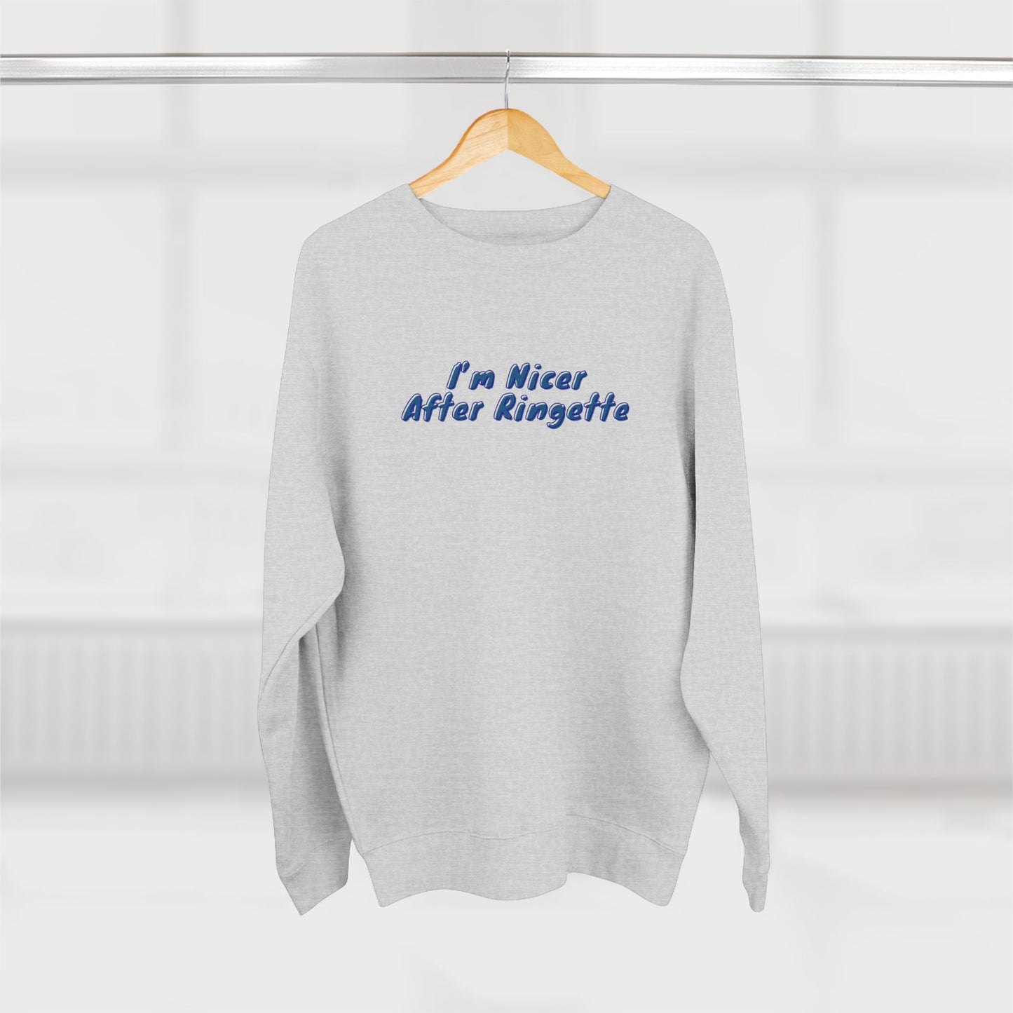 I'm Nicer After Ringette Crewneck | Ringette Player Sweatshirt