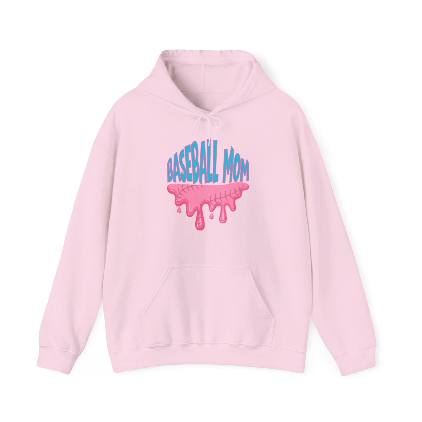 Baseball Mom Bubblegum Drip Hoodie