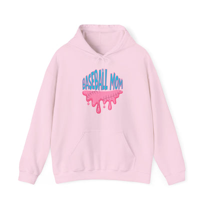 Baseball Mom Bubblegum Drip Hoodie
